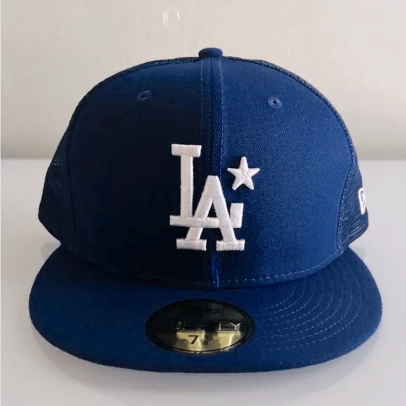 Dodgers All Star Game Hat 7 5/8 3/4 Hawaiian World Series Blue Ohtani - Picture 1 of 14